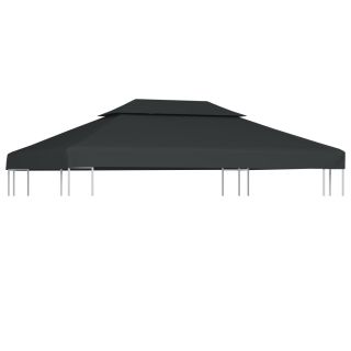 двойная крыша-укрытие 310 г/м² 4 x 3 м, антрацит