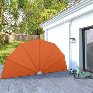 kokkupandav terrassi külgmarkiis terrakota 200 cm