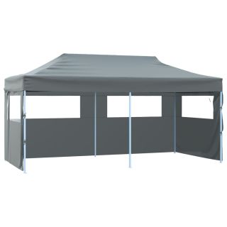 kokkupandav pop-up peotelk külgseintega, 3 x 6 m antratsiithall