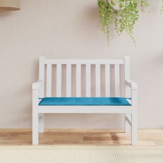 подушка для сиденья садовой скамейки, синяя, 100x50x3 см, ткань оксфорд
