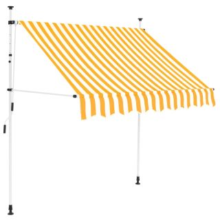 kokkupandav varikatus, 150 cm oranži-valgetriibuline
