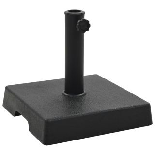 päevavarju alus, polüvaik, 8 kg, ruudukujuline, must
