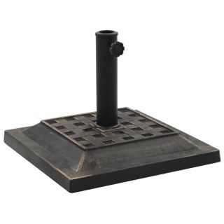 päevavarju alus, ruudukujuline, polüvaik, 12 kg, pronksjas