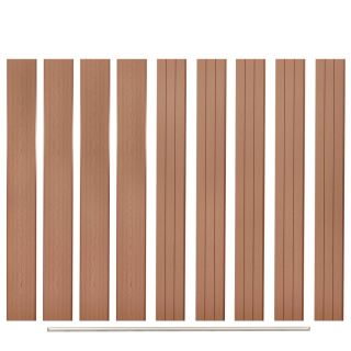 aiapaneeli asendused, 9 tk, WPC, 170 cm, pruun