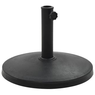 päevavarju alus, polüvaik, 10 kg, ümmargune, must