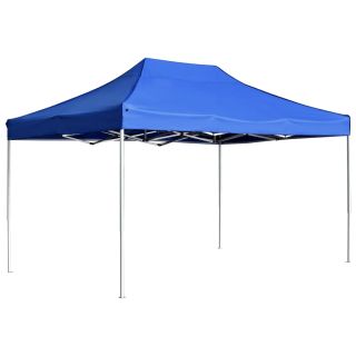kokkupandav peotelk, alumiinium, 4,5 x 3 m, sinine