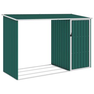 Садовый сарай, зеленый, 245 x 98 x 159 см, оцинкованная сталь
