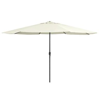 aia päikesevari metallpostiga 390 cm, liivabeež