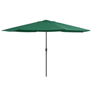 aia päikesevari metallpostiga 390 cm, roheline