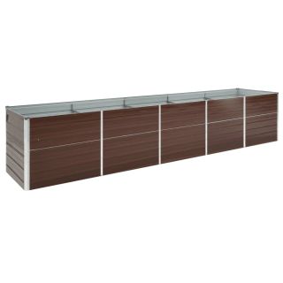 aia taimelava tsingitud teras 400 x 80 x 77 cm pruun