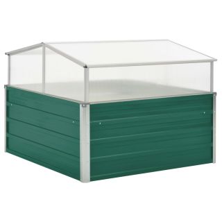 kasvuhoone roheline 100 x 100 x 77 cm, tsingitud teras