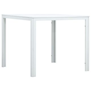 журнальный столик, белый, 78 x 78 x 74 см, HDPE, имитация дерева
