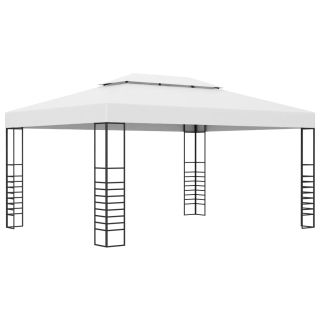 aiatelk, pulbervärvitud teras, 4 x 3 x 2,7 m valge