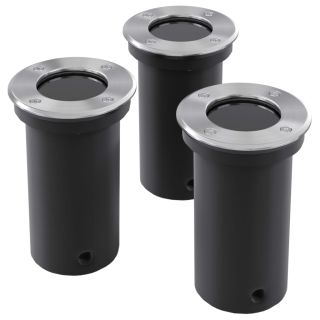 Встроенные садовые светильники 3x круглые