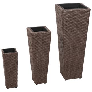 taimelavad, 3 tk, polürotang, pruun
