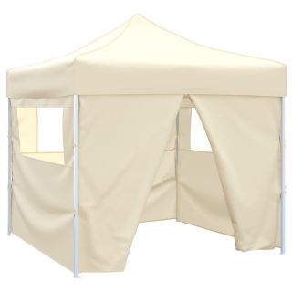 kreemjas kokkupandav telk, 3 x 3 cm nelja seinaga