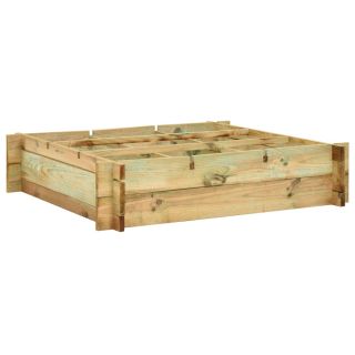 taimelava 90 x 90 x 20 cm, immutatud puit