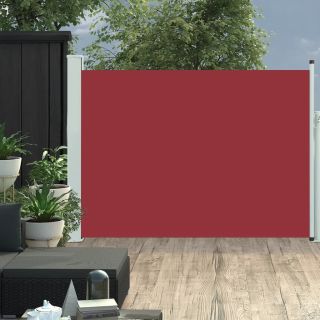 lahtitõmmatav terrassi külgsein, 120 x 500 cm, punane