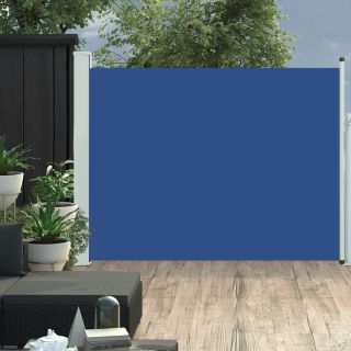 lahtitõmmatav terrassi külgsein, 140 x 500 cm, sinine