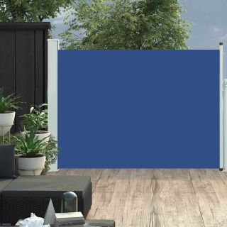 lahtitõmmatav terrassi külgsein, 120 x 500 cm, sinine