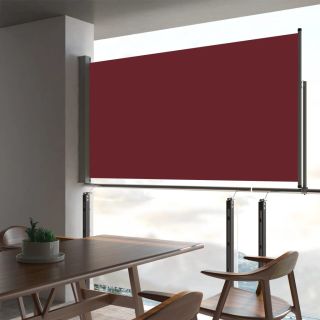 lahtitõmmatav terrassi külgsein, 160 x 300 cm, punane