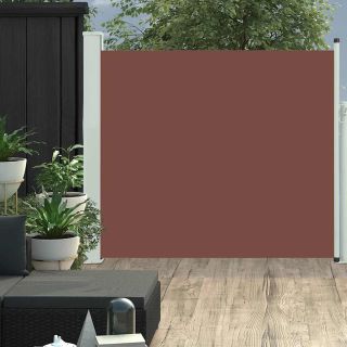 lahtitõmmatav terrassi külgsein, 100 x 300 cm, pruun