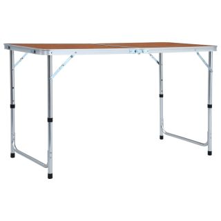 складной походный стол, алюминий 120 x 60 см