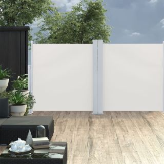 lahtitõmmatav külgsein, kreemjasvalge, 120 x 600 cm
