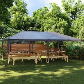 профессиональная палатка для вечеринок, 4 x 6 м, антрацитово-серая, 90 г/м²