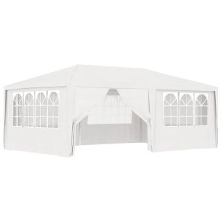professionaalne peotelk külgseintega, 4 x 6 m, valge 90 g/m²