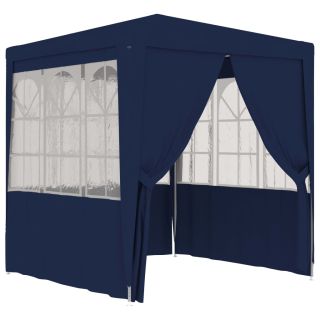 professionaalne peotelk külgseintega, 2 x 2 m, sinine 90 g/m²