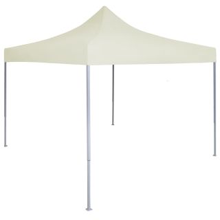 professionaalne kokkupandav peotelk, 2 x 2 m, kreemjasvalge
