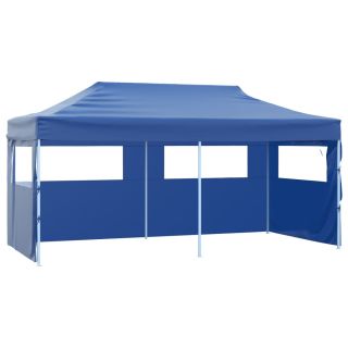 professionaalne kokkupandav peotelk 4 seina 3 x 6 teras sinine