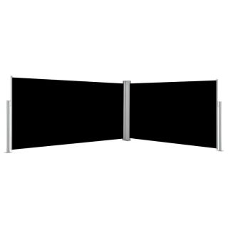lahtitõmmatav küljesein, must 160 x 600 cm