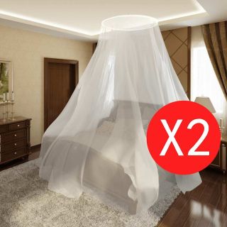 Круглая москитная сетка на кровать 56 x 325 x 230 см 2 шт.
