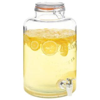 Кувшин для воды XXL, с краном, прозрачный, 8 л, стекло