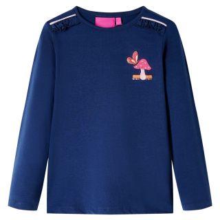 Pikkade varrukatega lastesärk, tumesinine, 128