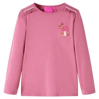 Pikkade varrukatega lastesärk, vaarikaroosa, 116