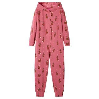 Laste kapuutsiga onesie, vanaroosa, 104