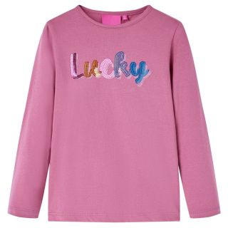 Pikkade varrukatega lastesärk, vaarikaroosa, 116