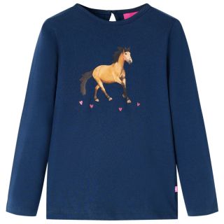 Pikkade varrukatega lastesärk, tumesinine, 116