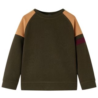 Laste dressipluus, tume khaki ja kaamelipruun, 92