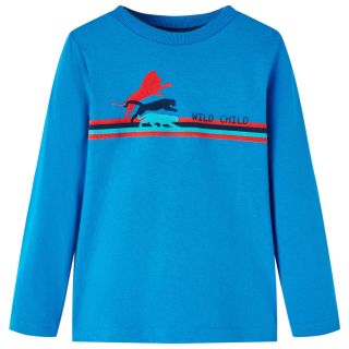 Pikkade varrukatega lastesärk, koobaltsinine, 128