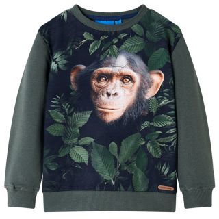 Laste dressipluus, tume khaki, 128