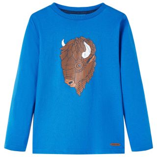 Pikkade varrukatega lastesärk, koobaltsinine, 104