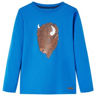 Pikkade varrukatega lastesärk, koobaltsinine, 116