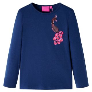 Pikkade varrukatega lastesärk, tumesinine, 104