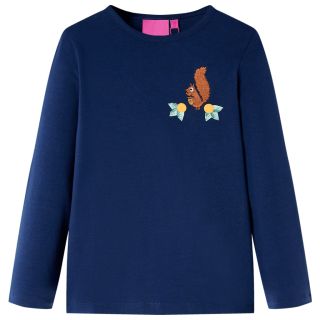 Pikkade varrukatega lastesärk, tumesinine, 116