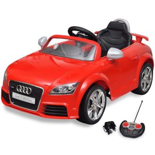 Punane Audi TT RS pealeistutav auto lastele puldiga