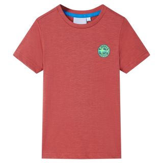 Laste T-särk, tšillipunane, 104